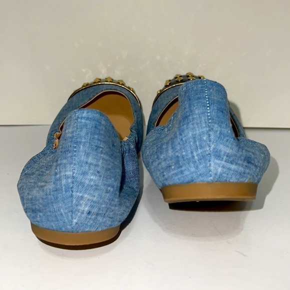 NWT J.Crew Emma Studded Cap Toe Fabric Ballet Shoe Size 6 - Picture 12 of 14